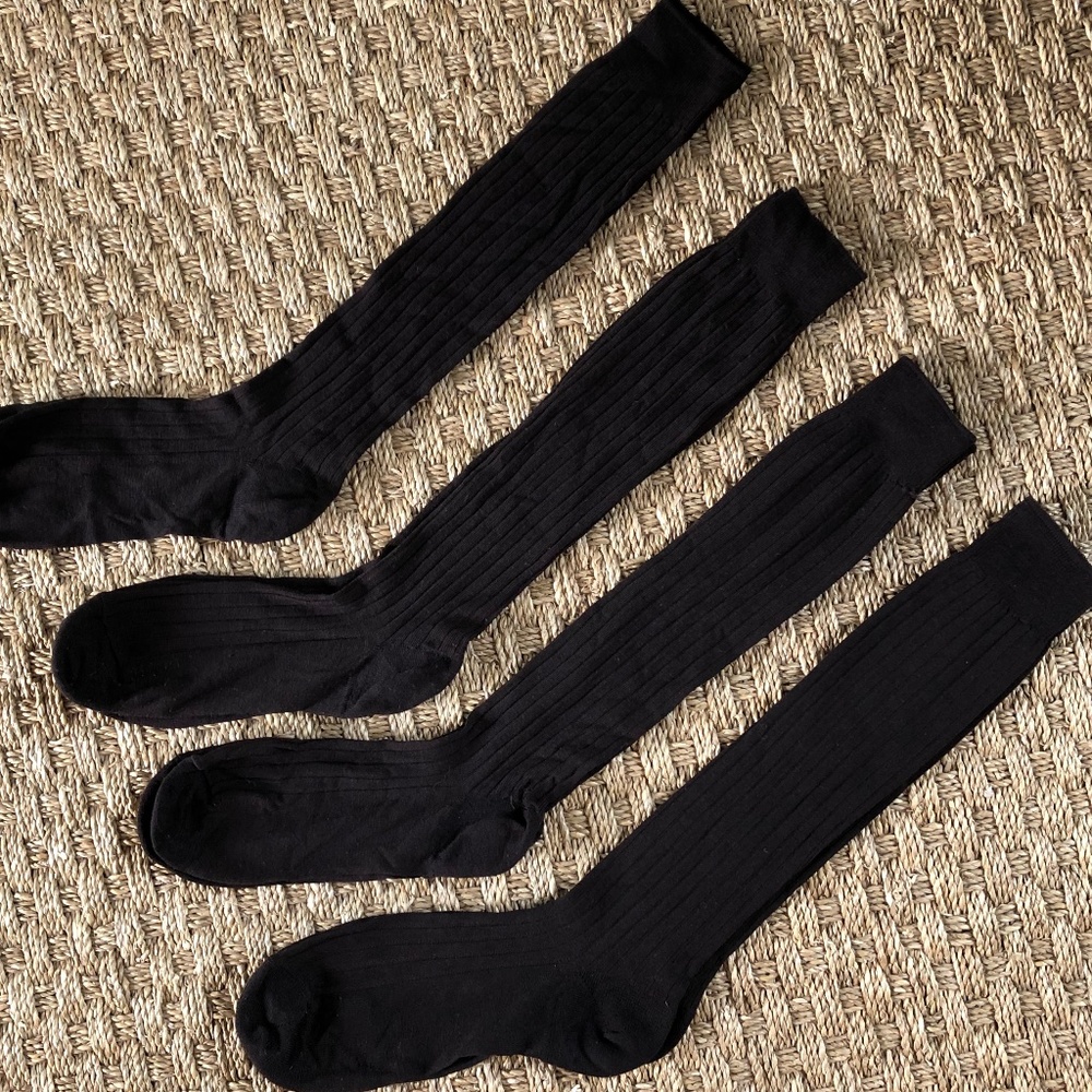 Lands' End Over the Calf Wool Dress Socks